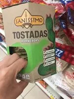 Mängden socker i Tostadas horneadas con nopal