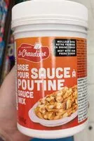 Mängden socker i Base de sauce pour poutine