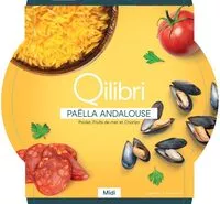 Mängden socker i Paëlla andalouse poulet, fruits de mer et chorizo