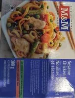 Mängden socker i Nouilles au poulet et sésame