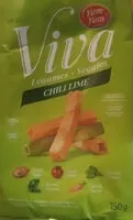 Mängden socker i Viva légumes chili lime - Bâtonnets aux légumes