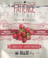 Mängden socker i Canneberges entières séchées