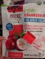 Mängden socker i Cranberries