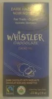 Socker och näringsämnen i Whistler chocolate