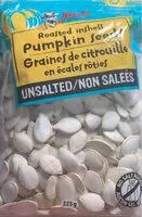 Mängden socker i Graines de citrouille en écales rôties non salées