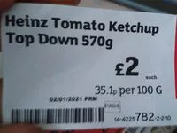 Mängden socker i Heinz tomato