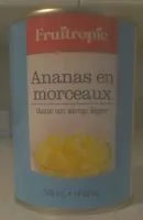 Mängden socker i Pineapple Tidbits in a Light Syrup