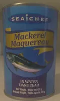 Mängden socker i Mackerel in Water