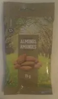 Mängden socker i Natural Almonds