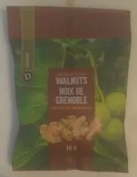 Mängden socker i Walnut Halves & Pieces