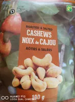 Mängden socker i Noix de Cajou