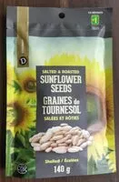 Mängden socker i Graines de tournesol salées et rôties