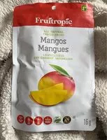 Mängden socker i Mangue lyophilisées