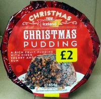 Mängden socker i Christmas Rich Fruit Pudding