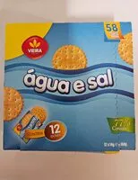 Mängden socker i Bolachas água e sal