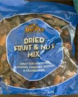 Mängden socker i Dried fruit & nut mix