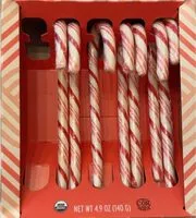 Mängden socker i Candy canes