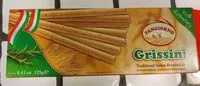 Mängden socker i Grissini