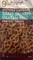 Mängden socker i Bretzels torsadés sans gluten