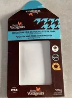 Mängden socker i Mousse de foie de volaille et de porc