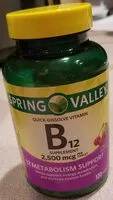 Mängden socker i Spring Valley B-12 Supplement