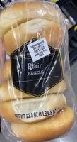 Mängden socker i Plain bagels
