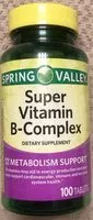 Mängden socker i Super Vitamin B-Complex