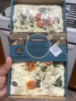 Mängden socker i Artichoke spinach tomato flatbread pizza