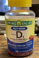 Mängden socker i vitamin d3 jelly beans