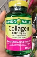 Mängden socker i Spring Valley Collagen