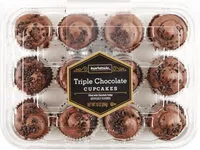 Mängden socker i Triple chocolate cupcakes filled with chocolate fudge