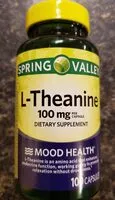 Mängden socker i Spring Valley L Theanine