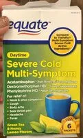 Mängden socker i Severe Cold Multi-Symptom Daytime