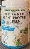 Mängden socker i Spring Valley Organic Plant Protein & Greens (Vanilla)