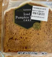 Mängden socker i Iced pumkin spice cake