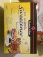 Mängden socker i No calorie sweetner