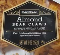 Mängden socker i Almond bear claw