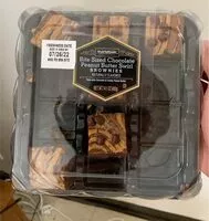 Mängden socker i Bite sized Chocolate peanut butter swirl brownies