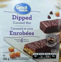 Mängden socker i Dipped Caramel Nut Granola Bars