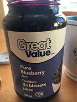 Mängden socker i Pure blueberry jam