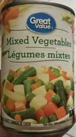 Mängden socker i Légumes mixtes