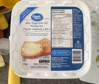 Mängden socker i 68% Vegetable Margarine