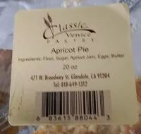 Mängden socker i Apricot pie