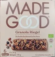 Mängden socker i Chocolate chip Granola Riegel