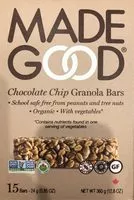 Mängden socker i Barres granola Grains de chocolat