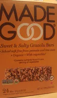 Mängden socker i Made Good Sweet & Salty Granola Bars