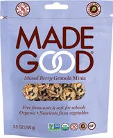 Mängden socker i Mixed berry granola minis