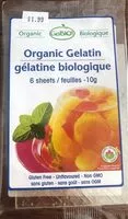 Mängden socker i Gelatine biologique