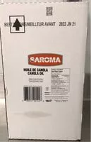 Mängden socker i Huile de canola