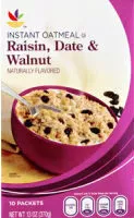 Mängden socker i Instant Oatmeal, Raisin, Date & Walnut